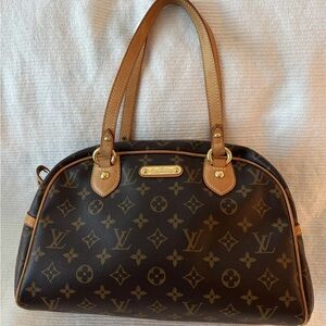 Louis Vuitton montorgueil PM canvas shoulder bag